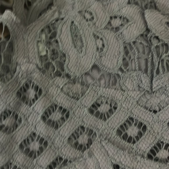 FP One Adella Bralette Lace Bralette in Gray Sz sm (light grey ) - Picture 7 of 7